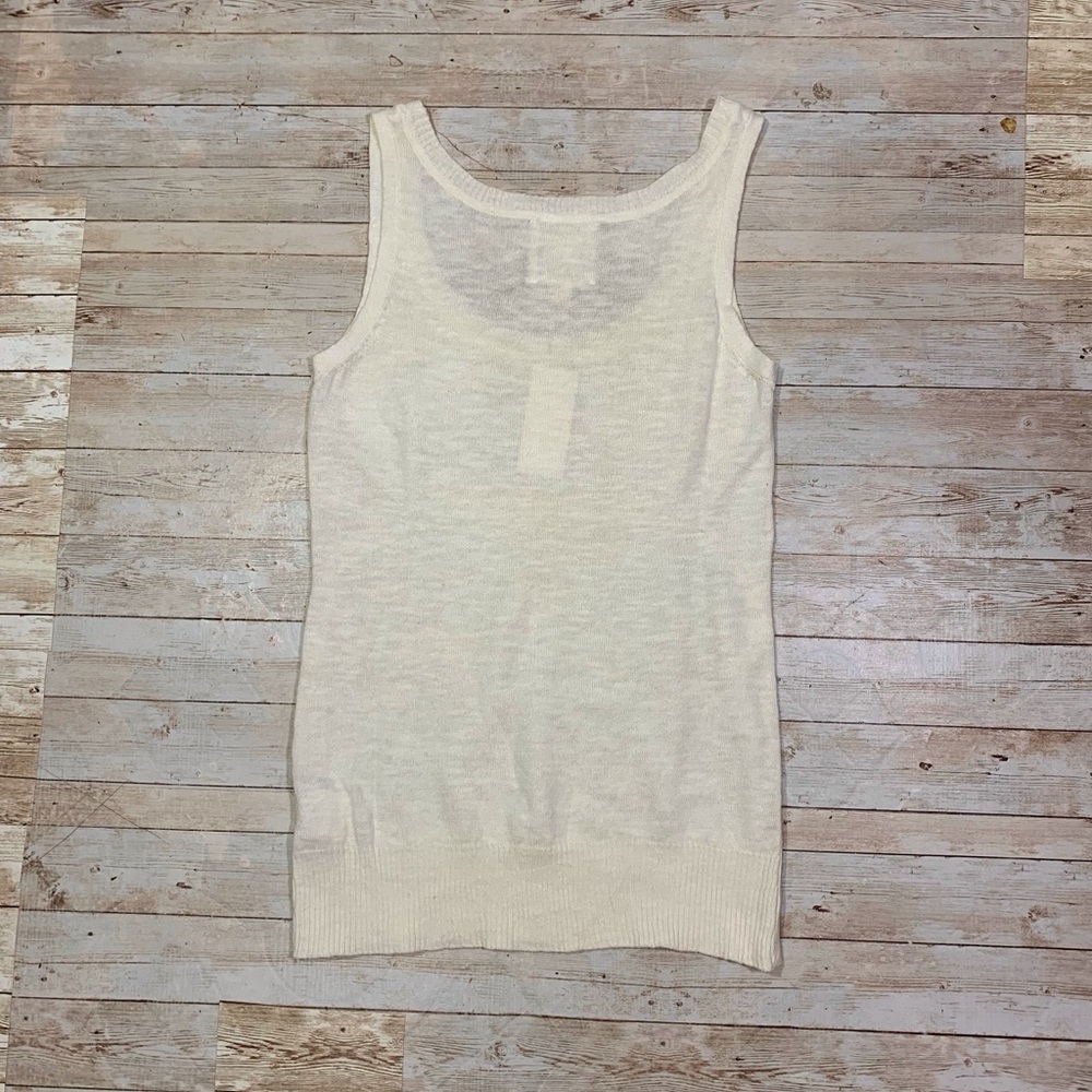 Old Navy Y2K Tank Top Size S Linen Cotton Deadstock Vintage NWT - Picture 2 of 7